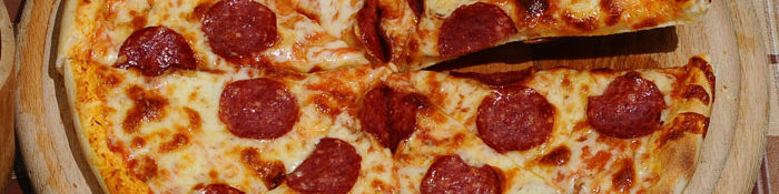 Fresh made pizzas and calzones